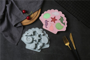 2026 Hot Selling Cartoon Marine Biological <b>Silicone</b> Mold Easy Release High Temperature Resistant Cake Fondant <b>Baking</b> Mold - Product Image 5