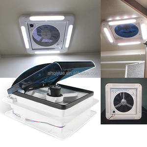 Ventilación de ventilador de escape con interruptor Manual de 12V al por mayor de fábrica con luces LED para remolque de <span class=keywords><strong>caravana</strong></span> RV - Product Image 4