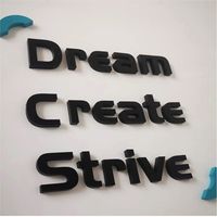 Lettres en acier inoxydable 3D OEM DakeSign, logo d'entreprise, décoration de bâtiments, hôpitaux, voitures, couleur personnalisable, panneau IP65