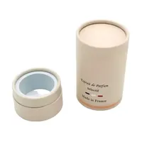 Tube d'emballage cosmétique personnalisé de luxe et écologique pour huiles essentielles, sprays, parfums, crèmes pour le visage - Papier kraft/Carton