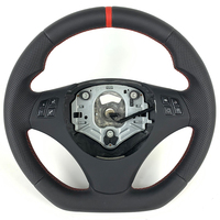 Volant en cuir et fibre de carbone pour BMW E92 E91 E90 E88 E87 E82 M3 2007 2008 2009 2010 2011 2012 Accessoires de voiture