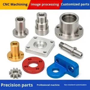 قطع معدنية مصنعة بتقنية التحكم الرقمي بالحاسوب، مكونات ميكانيكية دقيقة، قطع ألمنيوم غير قياسية، معالجة مخصصة للفولاذ المقاوم للصدأ - Product Image 2