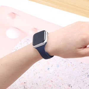 Relojes de pulsera deportivos de silicona correa de reloj para <span class=keywords><strong>Apple</strong></span> <span class=keywords><strong>Watch</strong></span> Series 10 9 8 7 <span class=keywords><strong>6</strong></span> 5 SE correas de reloj inteligente 41mm 42mm 44mm 49mm - Product Image 5