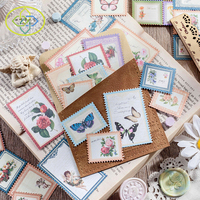 Autocollant Vintage Kawaii imprimé fleurs, étiquette Scrapbooking décoratif pour Journal, DIY bricolage