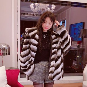 <span class=keywords><strong>Chinchilla</strong></span> Design Luxury Fur Coat pantuflas <span class=keywords><strong>Precio</strong></span> Eco Rabbit Fur Coat <span class=keywords><strong>Precio</strong></span> para comodidad de un día - Product Image 1