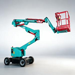 Plateforme <span class=keywords><strong>élévatrice</strong></span> télescopique <span class=keywords><strong>sur</strong></span> chenilles autopropulsée articulée de 10 à 18 m pour travaux en hauteur - Product Image 4