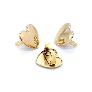 ป้ายแขวนกระเป๋าโลหะรูปหัวใจสำหรับทำกระเป๋าป้ายชื่อสุนัขสีทอง - Product Image 4