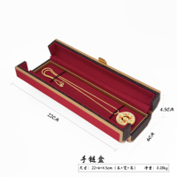 Nouvelle boîte à bijoux FANDIJI de style palais, à double ouverture, avec pendentif en forme de bracelet, en cuir luxueux, emballage chinois, présentoir à bijoux