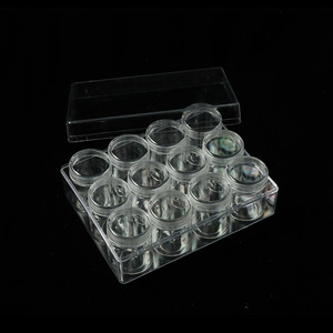 Boîte de <span class=keywords><strong>rangement</strong></span> spirale créative en <span class=keywords><strong>plastique</strong></span> transparente à 12 compartiments pour petits objets et bijoux, 20g, idéale pour le sous-conditionnement - Product Image 4