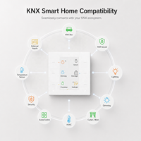 Interrupteur intelligent WiFi pour maison connectée, contrôle d'éclairage de toute la maison, IA, 6 prises sécurisées, commutateur de scène KNX, appartement, bureau