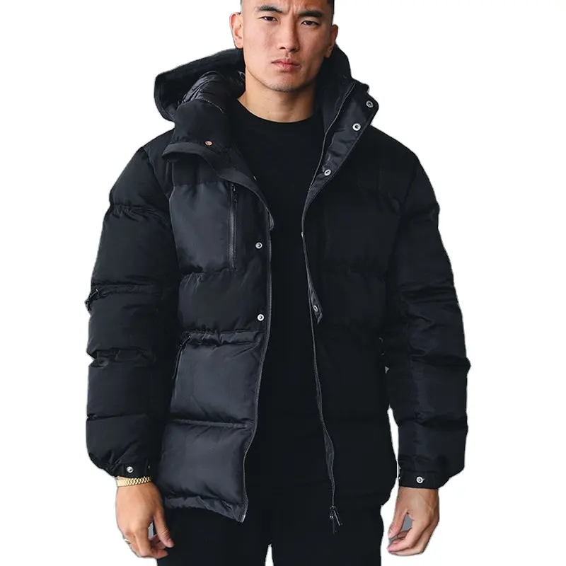 men's jackets coats high quality custom logo Puffer Jackets thick long sleeve down coat for men
