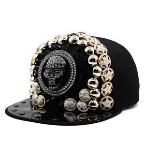 MH-2350 Spike Punk chapeaux casquette réglable unisexe casquette de Baseball Rock Cool Hip Hop clouté Rivet Snapback casquette plate chapeau - Product Image 6