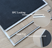 Dalles de Plancher PVC Vinyle à Clipser, Chaleur de Vente, en Stock, 4mm 5mm 6mm 8mm, pour Escaliers Maison Rustique et Extérieur