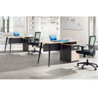Style Simple Mobilier De Bureau En Acier En Métal Simple de Maison de Bureau Blanc En Bois Ordinateur Table Bureau