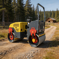 Compacteur routier vibrant à double tambour en acier de 4 tonnes, hydraulique intégral, pour asphalte, homologué CE EPA