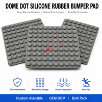 Coussinets en caoutchouc de silicone personnalisés en forme de dôme, antidérapants et amortisseurs de chocs pour meubles et équipements électroniques