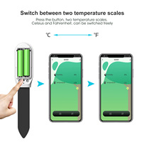 Testeur de sol intelligent Bluetooth à télécommande APP, testeur d'humidité et de température, testeur de plantation de bonsaïs de jardin