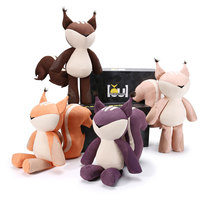 Animaux en peluche personnalisés écureuil jouets en peluche usine conception originale poupées souples personnalisé fabricant d'animaux en peluche