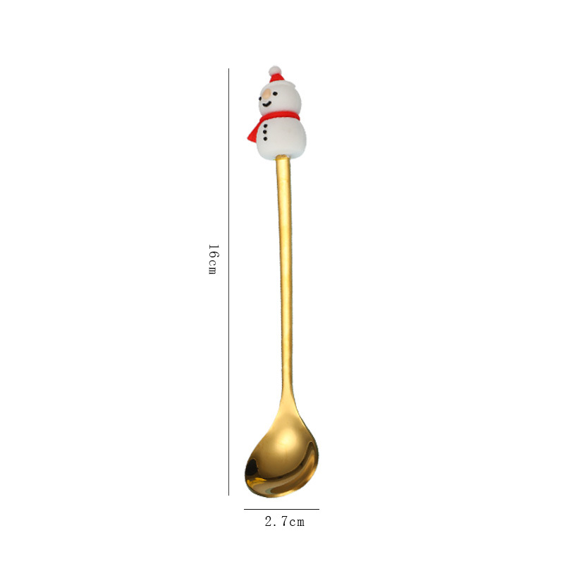 Cuillère Bonhomme de neige [Or]
