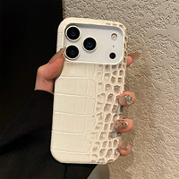 Funda para Teléfono con Patrón de Cocodrilo para iPhone 17 Pro 16 Pro Max, Diseño Degradado, 15/14/13 Pro, Estilo Moderno