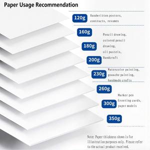 <span class=keywords><strong>Papier</strong></span> cartonné en pâte de bois recyclable <span class=keywords><strong>blanc</strong></span> A4/A3 160-300 g/m² Épais pour le <span class=keywords><strong>dessin</strong></span>/l'impression/l'artisanat/le bricolage/les projets artistiques Utilisation au bureau Mandik - Product Image 5