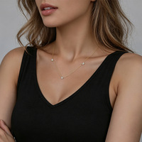 Collier ras du cou avec pendentif papillon pavé, petit et délicat, cadeau de Noël pour elle, fournisseur Or Platine