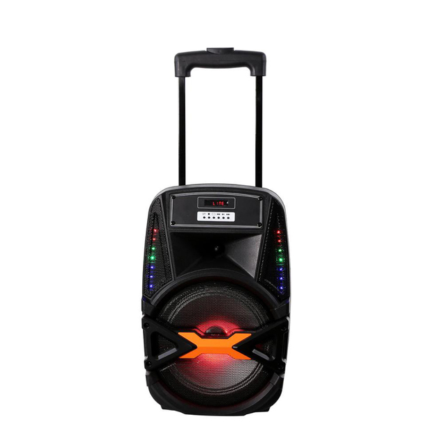 Portable Bluetooth Speaker Trolley Speaker Box Party Box Wireless Subwoofer Speaker With LED Colorful Flashing Light