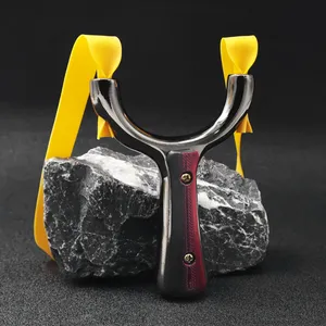 Resortera GETWICK de Aleación de Titanio Negro con Bandas Elásticas Autodesbloqueables <span class=keywords><strong>para</strong></span> Juegos de Tiro al Aire Libre, Mayores de 14 Años - Product Image 4
