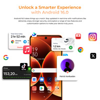Teléfono Inteligente Oukitel C26, 6+128 GB, Pantalla de 6.6 Pulgadas y 90 Hz, Doble SIM, Desbloqueado, BT5.0, Android 16, Octa Core, Teléfono Móvil Inteligente con IA