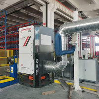 Nouvelle mini cabine de sablage industrielle, système de collecteur de poussière, haute efficacité, filtre à cartouche en acier au carbone 99,99%, puissance 5,5/7,5 kW