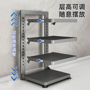 Gunpowder Folding Cookware Rack Multi Layer Storage Pot Rack Under Sink Floor Standing Countertop Kitchen Organizer - Product Image 3
