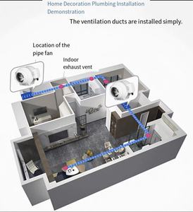 Efficient Low Noise <strong>4</strong> <strong>Inch</strong> Hydroponic Growth Room Ventilation <strong>Duct</strong> with Three-speed Timer Function Intelligent Ventilation Fan - Product Image 6