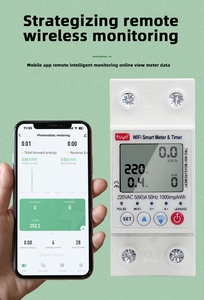 Commutateur de disjoncteur Wifi intelligent Tuya 63A fuite de terre bidirectionnelle sur <span class=keywords><strong>sous</strong></span> tension protecteur <span class=keywords><strong>compteur</strong></span> de puissance d'énergie électrique - Product Image 2