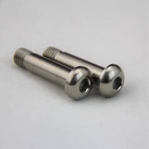 M3 M4 M5 M6 Titanio Gr2 Tc4 Cabeza hexagonal anodizada Unidad Hexagonal Cabeza de botón Máquina Tornillo Perno <span class=keywords><strong>Din7380</strong></span> - Product Image 3