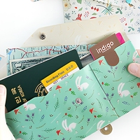 Portefeuille de voyage personnalisé en PVC pour passeport, organiseur de billets, porte-documents, pochette enveloppe