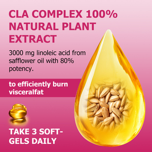 OEM Private Label Fat Burner for Women Softgels Reduce Waistline <b>Supplement</b> with CLA Complex Supports Weight Loss Softgels - Product Image 4