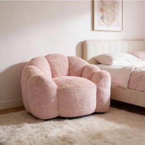Sillón Mecedora de Diseño Italiano, Sofá Individual de Lujo Creativo, Mueble de Ocio para Sala de Estar de Villa - Product Image 1