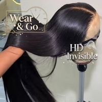 Perruques en cheveux humains HD effet seconde peau, ultra-lisses, avec ligne de cheveux naturelle, double densité, cuticules alignées, pré-épilées, sans colle