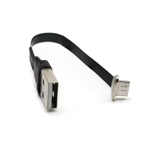 Shenzhen Factory Promotional USB A to MICRO USB Male Thin FPV 20 pin HDTV Flat Slim Ribbon Extension Cable