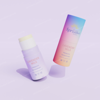 Contenant de déodorant recyclable 5G 15g 50g, stick de déodorant rond à visser, stick de lotion