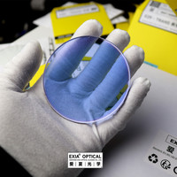 EXIA-Lentes fotocromáticas X27 1,61, color azul HMC, cambio de color, 75mm, Curva 3