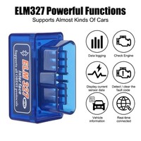 Escáner de diagnóstico de coche OBD2 Mini ELM327 Bluetooth V2.1 de alta calidad ELM 327 Bluetooth para Android para Protocolo OBDII 3 colores
