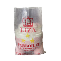 Sac d'emballage tissé en BOPP personnalisé avec logo imprimé en couleur pour le stockage et l'emballage de riz, céréales, farine et aliments agricoles
