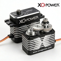 Moteur numérique sans noyau haute tension XQ-POWER XQS8035D 77g avec engrenage en acier inoxydable, boîtier en aluminium CNC, étanche IP67 pour robotique métallique