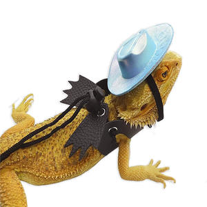 Lederen Verstelbaar Nylon Harnas Voor Baardagamen Reptielen Hagedissen Kleine Huisdieren - Product Image 4