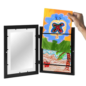 Cadres d'art pour enfants Ouverture magnétique sur le devant pour affiche Photo <span class=keywords><strong>Dessin</strong></span> Peintures Images Cadres d'affichage d'art pour enfants - Product Image 4