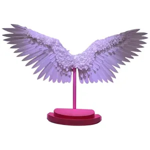 Electric telescopic wings custom role-playing props large feather automatic mechanical telescopic angel wings