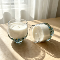 Bougie parfumée en cire de soja dans un bocal en verre, étiquette privée personnalisée, écologique, moderne, aromathérapie, décoration de la maison, cadeau, logo fait main