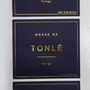 Autocollant adhésif personnalisé en feuille d'or, impression imperméable, étiquette dorée pour produits cosmétiques, bouteilles - Product Image 3