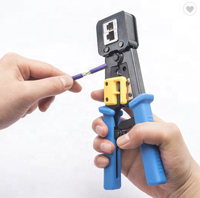 Kit d'outils de réparation réseau professionnel en acier et PVC, outil de poinçonnage à impact RJ45, outils de sertissage de réseau, outils de coupe, OEM/ODM pris en charge
